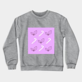 Lilac Candy Canes and Berries Crewneck Sweatshirt